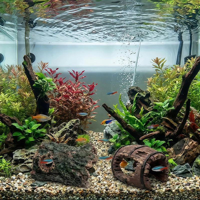 3 قطع من زينة حوض السمك المصنو - مراجعة Aquarium Plant Substrate وسعره
