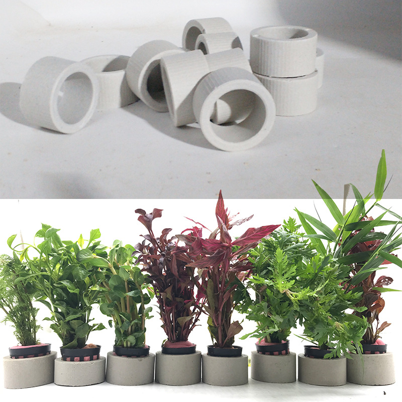 حلقة سيراميك لتزيين الحوض ، وع - مراجعة Plant Aquarium Pot وسعره
