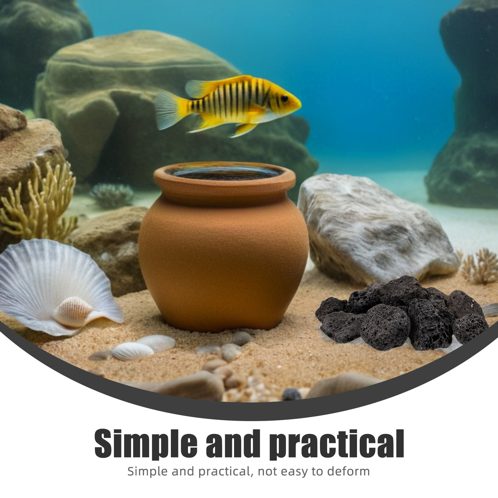 حزمة واحدة من أحجار الحمم البر - مراجعة Plant Aquarium Pot وسعره